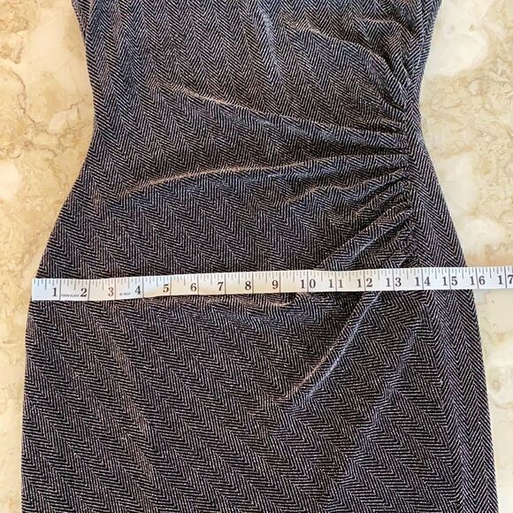 Ralph Lauren Metallic Grey Bodycon Mini Dress - Picture 14 of 14